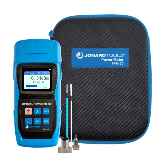 MEDIDOR DE POTENCIA DE FIBRA OРТICА -70A+6DB, FC/SC/LC. FPM-70 JONARD